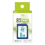 SDメモリーカード　8GB　L-B8SDH-U1