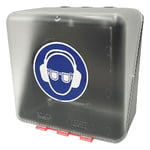 保護メガネ+イヤーマフ用安全保護用具保管ケース　クリア　MIDI-6