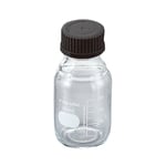 1-4994-04 メディウム瓶（PYREX(R)オレンジキャップ付き） 透明 250mL