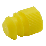 カラフル試験管キャップ（ディスポ） φ11～13mm用 黄色 1袋（100個入）　8830906