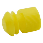 カラフル試験管キャップ（ディスポ） φ15～17mm用 黄色 1袋（100個入）　8830506