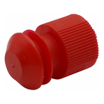 カラフル試験管キャップ（ディスポ） φ15～17mm用 赤 1袋（100個入）　8830510