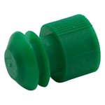 カラフル試験管キャップ（ディスポ） φ15～17mm用 緑 1袋（100個入）　8830512