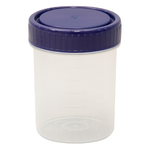 滅菌サンプル容器（個包装タイプ） 青 120mL 1箱（200個入）　P40104B