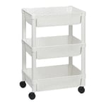 4-2564-01 プラスチックカゴワゴン 3段 DB03-WH 【AXEL】 アズワン