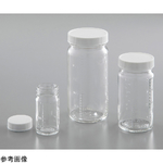 蓋付きガラス瓶 4-4318-03 成形メモリ付きガラス瓶 240mL 239217 【AXEL】 アズワン