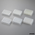4-5880-03 ディープウェルプレート（PP製・96well）1mL 未滅菌 1ケース