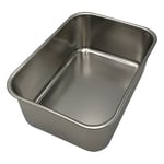 ステンレス製バット 6個セット 1-4529-06 ステンレス深型組バット 2号 191×137×74mm 44002 【AXEL