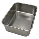 1-4529-10 ステンレス深型組バット 6号 298×203×83mm 44006 【AXEL