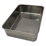 1-4529-12 ステンレス深型組バット 8号 343×240×89mm 44008 【AXEL