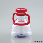 三角フラスコ　5L 4-6584-02 培養三角フラスコ 5L γ線滅菌済 1箱（1個/パック×6パック入
