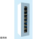 7-7636-01 UVクリーン エクセレント（殺菌スリッパ保管庫） 8足 右取手