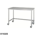 ステンレス作業台（三方枠/キャスター付）SUS430 1800×600×800mm WTC