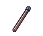 ねじ口試験管 φ16.5×105×φ10.0mm 12mL（褐色） 1箱（100本入）　NR-10