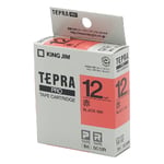 King Jim Tepra PRO Tape Cartridge Eco Pack - 12mm, Yellow Label, 5-Pack