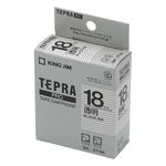 テプラ専用 テープカートリッジ クリアー　ST18K
