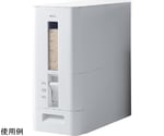 S計量米びつ12kg ホワイト 1ケース(6個入)　752803