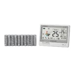 熱中症暑さ指数計（屋内専用）単三電池10本付き　SK-161GT TAN-3