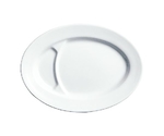 陶器「町中華」餃子皿（仕切付）23cm R01-9023　RGY0101