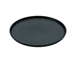 JE メラミンラウンドフラットプレート 25cm D471 ブラック　RPLO104
