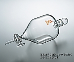 TS角型分液ロート 1000mL TFコック付 <透明摺　CL0517-01-11