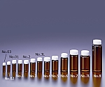 TSスクリュー管瓶 褐色 4.0ml No.1 1箱（100本入）　