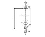 セミ・ミクロ　平衡形分液ロート　ガラスコック　３０mL　3740-30-1M