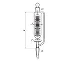 平衡形滴下ロート　ＰＴＦＥコック　１０００mL　3746-1000-4L