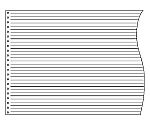 連続伝票用紙 1/3単線 9×11 2000枚　EC-51913S
