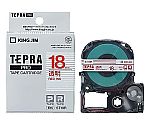 テプラ PROテープ 透明ラベル 18mm 赤文字　ST18R
