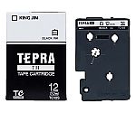 テプラ TRテープ 白ラベル 12mm 黒文字　TC12S