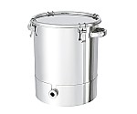 底部勾配型ステンレス密閉容器 クリップタイプ B型シリコンパッキン付 1000L　KTT-CTH-100H