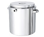 平底型ステンレスジャケット容器 ストック蓋付 10L　ST-J-24