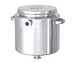 ホッパー型ステンレスジャケット容器 ストック蓋付 15L　HT-ST-J-27