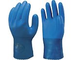 塩化ビニール手袋 まとめ買い 簡易包装耐油ビニロ-ブ1Pk（袋）=10双入 ブルー Lサイズ　NO650-L10P