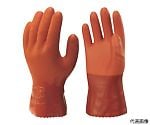 塩化ビニール手袋 まとめ買い 簡易包装ニュービニローブ（10双入） オレンジ Mサイズ　NO610-M10P