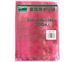 小型ポリ袋　縦340X横230Xt0.05　赤　200枚入　A-2334R