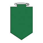 ビニールワッペン 胸100(緑)　126102