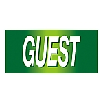 ゴム腕章　｢GUEST｣　GW-16S　139816