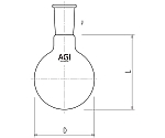 短首フラスコ　50mL　15/25　3102-050-1L