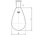 ナスフラスコ　50mL　19/38　3200-050-3L