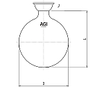 ロータリー受フラスコ　2000mL　3218-2000-G