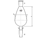 KD濃縮フラスコ　300mL　24/40・24/40　3222-300-4L