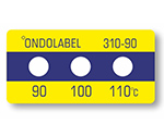 温度ラベル（不可逆性）30mm×15mm 3点表示 1ケース（10枚入）　310-90