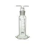 MRK ムエンケ式ガス洗浄管 りかなび】共通摺合ガス洗浄びん ムエンケ式 500mL【柴田