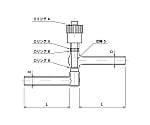 64-8910-48 高真空グリースレスバルブ L型（アングルタイプ） 2226-8L