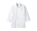 コックシャツ 兼用 7分袖 白 エコ　6-691 L
