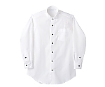 ウイングカラーシャツ 男女兼用 長袖 白　BS2561-2 L