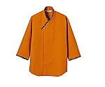シャツ 男女兼用 7分袖 オレンジ／黒　MC6979 M