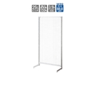 BR50片面 W90cm ホワイトネットタイプ 本体 H180cm　61-421-95-3
